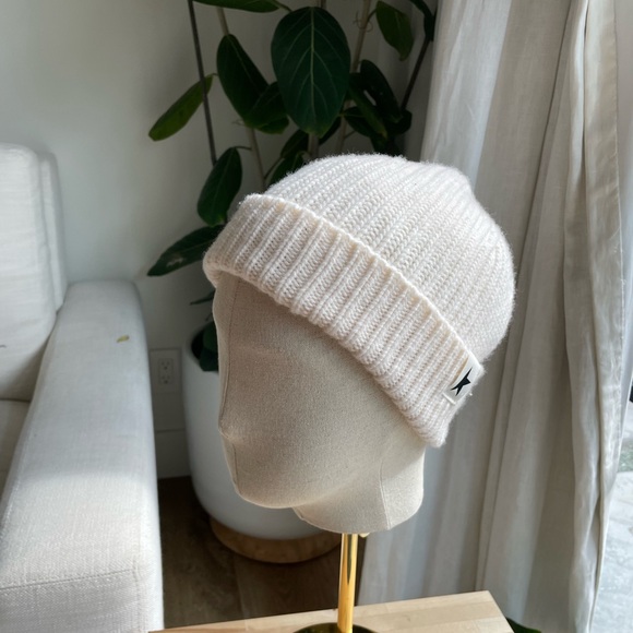 Golden Goose White Knit Beanie - Picture 2 of 2